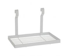 Premier Housewares Sorello - Estante de Almacenamiento para Colgar (Hierro, 18 x 30 x 19 cm), Color Blanco