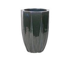 Macetero Gres Verde 39X39X56 Cm