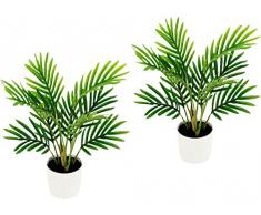 Flair Flower Phoenix - Planta Artificial Tropical con Maceta de plÃ¡stico, 30 cm
