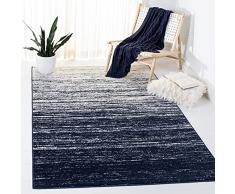 Safavieh Modern Ombre ADR113 - Alfombra Rectangular Tejida para Interiores (91 x 152 cm), Color Azul Marino y Marfil