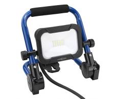 Ansmann Foco LED 10 W - Foco de trabajo con reproducciÃ³n cromÃ¡tica CRI > 80, lÃ¡mpara de trabajo IP54 resistente a la intemperie, soporte con trÃ­pode de montaje