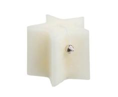DCASA, pack de 6 unidades, vela pequeÃ±a estrella con cascabel, colecciÃ³n navidad