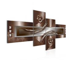 Runa Art 105341c - Cuadro de pared abstracto (200 x 100 cm, lienzo de fieltro, tamaÃ±o XXL, 4 piezas, fabricado en Alemania, listo para colgar), color gris