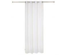 Homemaison Visillo con Finas Rayas Tejidas, poliÃ©ster, Blanco, 240Â x 140Â cm