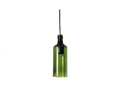 Interfan Lámpara Colgante Botella E27, Verde