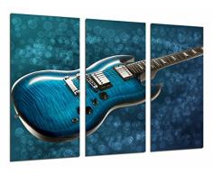 Poster FotogrÃ¡fico Guitarra Azul, Grupo de rock TamaÃ±o total: 97 x 62 cm XXL