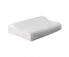 Bellasoft Sano Aria - Almohada ortopédica (Espuma viscoelástica, para Dormir de Lado y de Espalda, con Funda térmica, 60 x 40 x 12/10 cm)