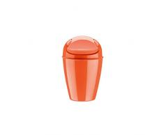 Koziol Papelera con tapa basculante, 30 l, XL, de plástico, naranja rojizo, xx-small
