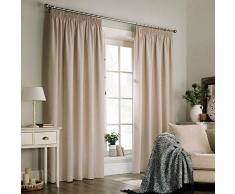 Furn Harrison - Cortinas con Ojales (2 Unidades), poliéster, marrón Claro, 168 x 229cm (66 x 90 Inches)