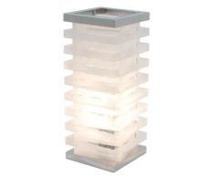 Naeve Leuchten 3069523 - Lámpara de mesa con regulador de intensidad (longitud de 11,5 cm, ancho de 11,5 cm, altura de 29,5 cm), color blanco