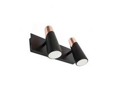 Faro 29026 - Lao Aplique Negro/Cobre 2 x led 4,5w 3000k