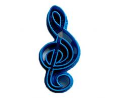 Cuticuter Formas Clave De Sol Cortador de Galletas, Azul, 8x7x1.5 cm