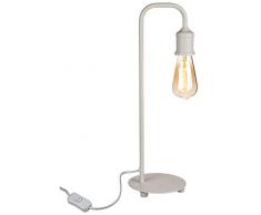 blancas de metal lámpara de mesa I, H: aprox.49 cm, con aprox. 1, 5 m de cable, E27 â maX. 40 W, 230 V, GS