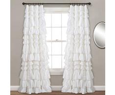 Lush Decor, Kemmy - Cortina para Ventana (84 x 52 Pulgadas), Color Blanco