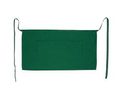 eBuyGB Waiter Bartender - Delantal con Bolsillo Frontal, algodón, Verde, Pack de 10