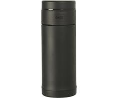 Emsa Mobility Slim Taza t/érmica de t/é 100/% Fugas-a Prueba de Golpes 12 Horas Caliente o 24 fr/ío Negro 0,32 Liter Integrado Colador de t/é