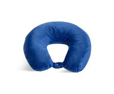 Worlds Best Mejor del Mundo Pluma Microfibra Suave Almohada para el Cuello, Azul Real, 12 x 13 x 4
