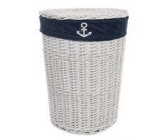 dvier SWWK-38WRd-c Cesta para Colada, Blanco, 46 x 46 x 62 cm