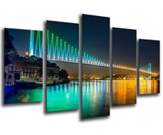 Poster Fotográfico Puente Noche Estambul Tamaño total: 165 x 62 cm XXL