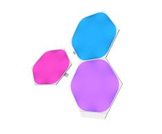 Nanoleaf Shapes Hexagon Expansion Pack, 3 HexÃ¡gonos LED Adicionales - Apliques de Pared Interior Modulares, Luces Led Inteligentes RGBW 16M Colores WiFi, Compatible con Alexa, para DecoraciÃ³n y Gaming