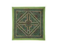 Apliques de pared Decoración del hogar Espejo Patchwork Muralla Verde Tapiz Colgante