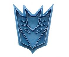 Cuticuter Transformers Decepticon Cortador de Galletas, Azul, 8x7x1.5 cm