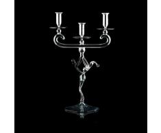Arte de Murano candelabro, Color Negro, Talla única