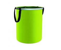 Kleine Wolke 5830625860 cesto de la Ropa Sucia Gastona, 39 x 52 cm, Colour Verde