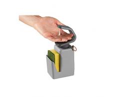 Metaltex Soap Tex-Dispensador de Jabón para Fregadero, Gris, 11x8x22 cm