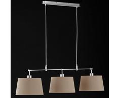 Honsel Lámpara Colgante, Marrón, 30 x 128 x 140 cm