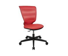 Topstar X-Pander Junior Silla giratoria Infantil, Tela, Rojo, 54 x 44 x 89 cm