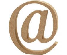 Creativ Company Escultura Decorativa con Forma de Letra A, en Tablero de Densidad Media, marrón, Madera, marrón, 11.5 x 2 x 13 cm