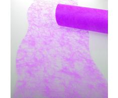 Deko AS GmbH sizo Flor Mesa Banda Onda Interfaz neonlila – 25 cm – Rollo de 25 Metros – 60 W 140 de R 250