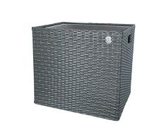 Franz Müller Flechtwaren Cesta para Chimenea, Gris