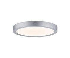 Paulmann Lunar 70656 Plafón redondo de 40x40cm y 21.8W LED integrado, cromo mate Integriert, 21.8 W, 40 X 3.9 X 40 cm