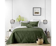 Douceur dIntÃ©rieur Cubre Cama Acolchada (220 x 240 Cm) Colombine Caqui, Microfibra Lisa