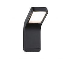 Paulmann 94744 Luminaria Exterior LED Aplique Kulma Resistente al Agua de mar IP44 90x174mm 3000K 7,5W 520lm 230V Antracita, Aluminio, Blanco cÃ¡lido, 7.5 W