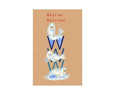 Komar Wandbild Von ABC Animal W | Poster, Bild, Wohnzimmer, Schlafzimmer, Dekoration, Kunstdruck | ohne Rahmen | P036W-50x70 fotomural, carbÃ³n