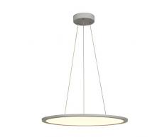 SLV luminaria de suspensiÃ³n PANEL 60 DALI / LÃ¡mpara de salÃ³n, iluminaciÃ³n de interior, luminaria colgante de comedor, led, luminaria de techo / 4000Â K 43Â W 3350Â lm gris regulable 110 grados