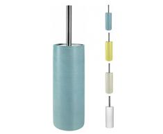 Spirella 10,5 x 10,5 x 42,0 cm, Marrón colección Tube Ribbed, Escobilla para el Inodoro, Gres