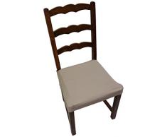 Comptoir du Linge Polo - Funda elástica para Asiento de Silla (algodón, poliéster y elastómero, 65 x 45 cm)