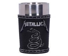Nemesis Now Vaso de chupito con licencia oficial de Metallica, color negro