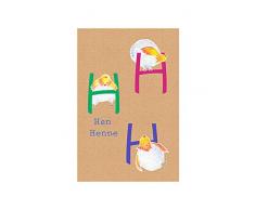 Komar Wandbild Von ABC Animal H | Poster, Bild, Wohnzimmer, Schlafzimmer, Dekoration, Kunstdruck | ohne Rahmen | P036H-30x40 fotomural, carbÃ³n