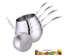 Kamberg 8115 - Juego de cacerolas (acero inoxidable)
