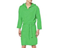 PETTI - Albornoz, Albornoz Mujer, Albornoz Hombre, Albornoz Unisex, Albornoz Microfibra, Albornoz con Capucha Bolsillos y CinturÃ³n, Verde