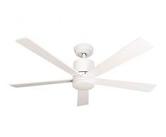Pepeo Tibu Ventilador de techo, blanco, 132 cm