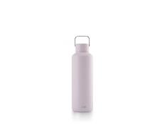 EQUA Botella de agua aislada sin tiempo, doble pared, acero inoxidable, 24 horas de frÃo o caliente hasta 12 horas, sin BPA, a prueba de fugas, duradera, multifuncional (lila, 600 ml)