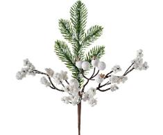 WeRChristmas Flor Artificial, Blanco, 31 cm