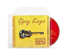 3L Es 10294 - Funda para Almacenaje de CD y CarÃ¡tula con taladros para archivo, transparentes, 100 unidades