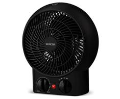 SENCOR 2000 W - Termo de aire caliente (2000 W), color negro
